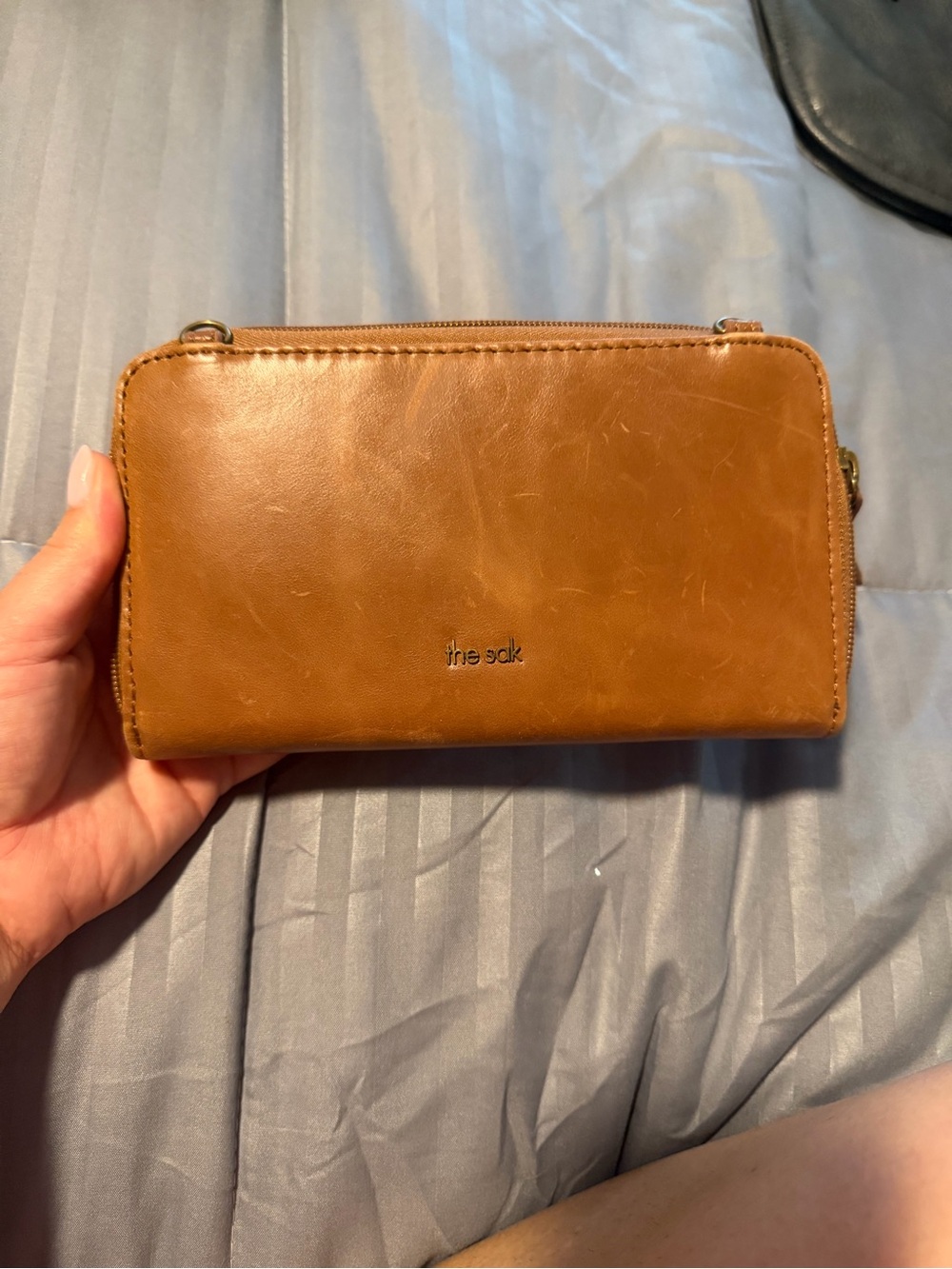 The Sak Tan Leather Zip-Around Wallet